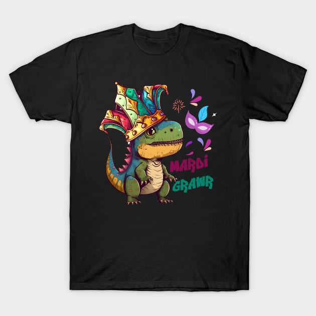 Mardi grawr dinosoar T-Shirt by beckhamwarren